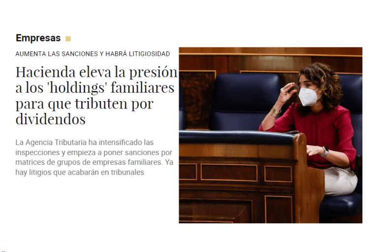 Hacienda eleva la presión a los 'holdings' familiares para que tributen por dividendos