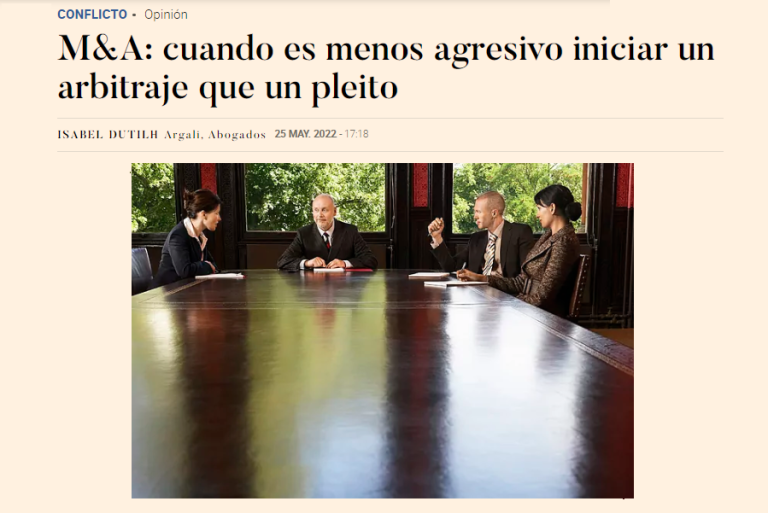 M&A: cuando es menos agresivo iniciar un arbitraje que un pleito